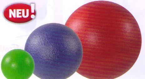 Softball mit Beschichtung 21 cm, rot