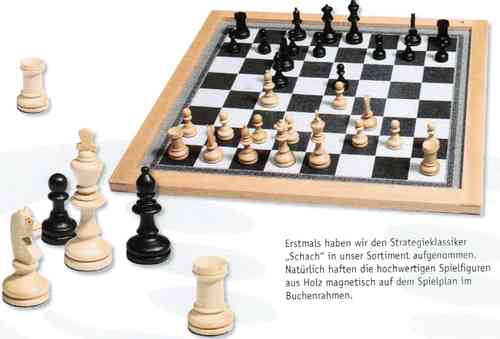 Magnetisch Schach groß, Wandspiel