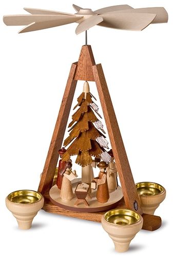 Erzgebirge-Pyramide "Christi Geburt, 29 cm