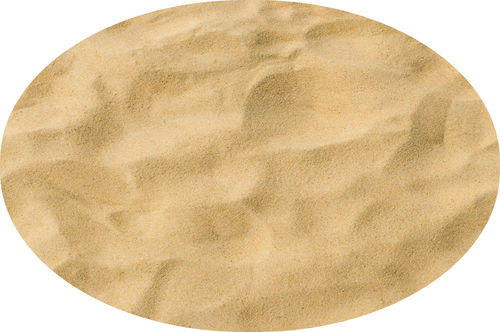 Indoor ovaler Sitzkreisteppich Sand, versch. Größen
