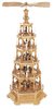 Pyramide Heilige Geschichte 5-stöckig elektr. beleuchtet u. angetrieben (230V 50Hz), 66x57x142cm