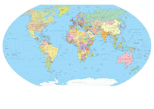 Staaten der Erde, Leinenkarte in Schulausführung